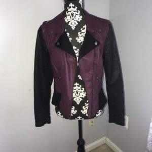 Faux leather jacket